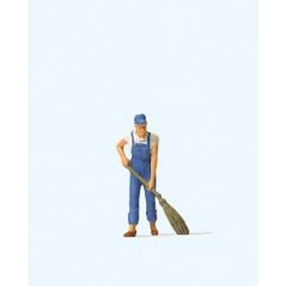 Personnage balayeur de rue - Preiser 28097 - HO 1/87