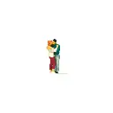 2 Figurines romantiques qui s'embrassent PREISER 28122 - HO 1:87 - Peintes