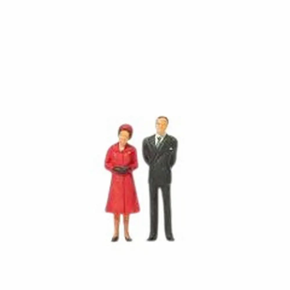 Sa Majesté la Reine et le Prince Philip - PREISER 28132 - HO : 1/87