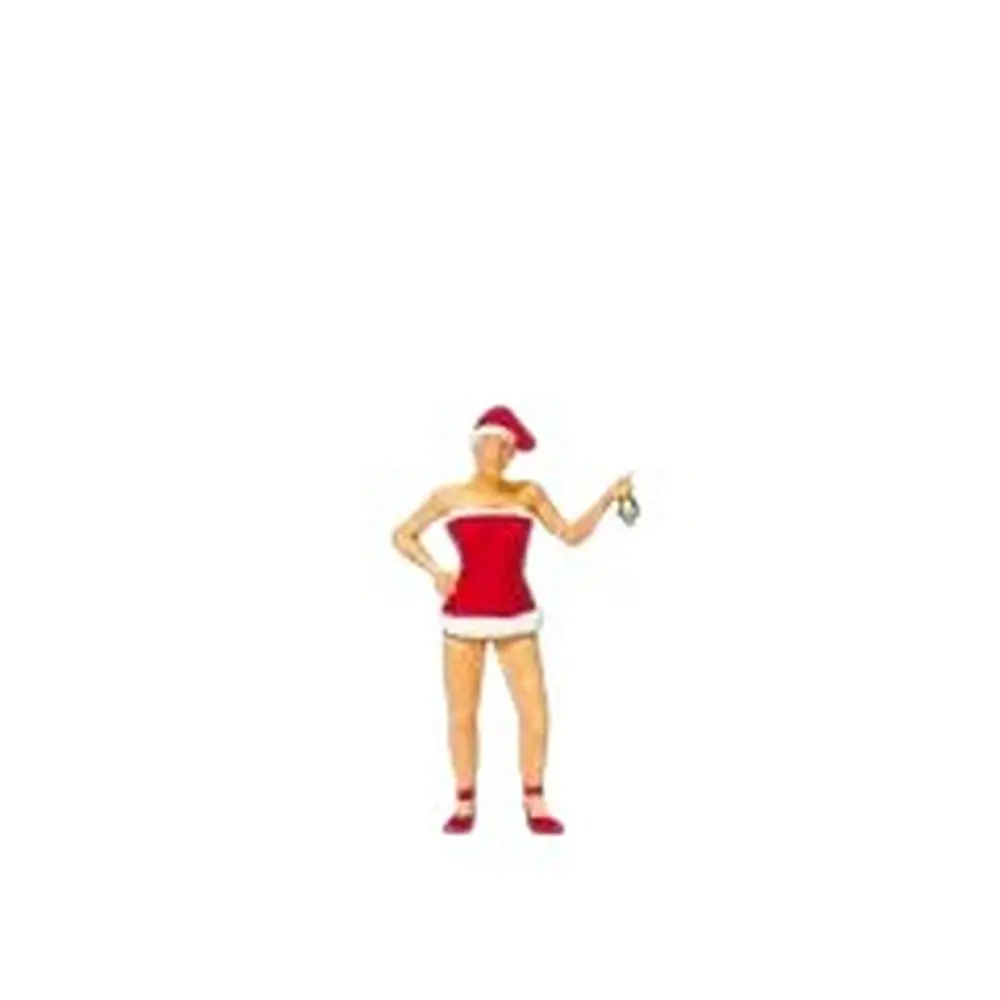 Miss Santa avec des cloches - Preiser 29088 - HO 1/87