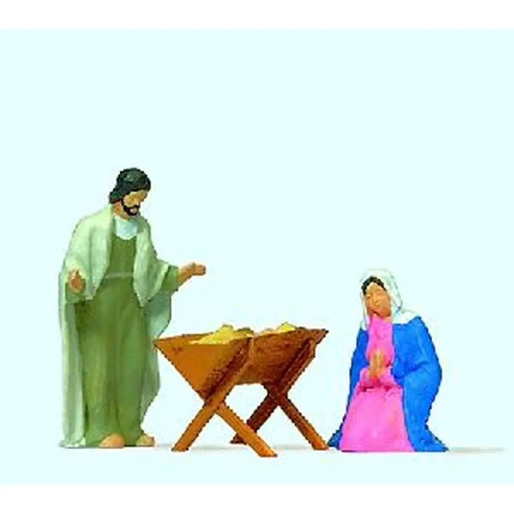 Nativité : Marie et Joseph - Preiser 29091 - HO 1/87