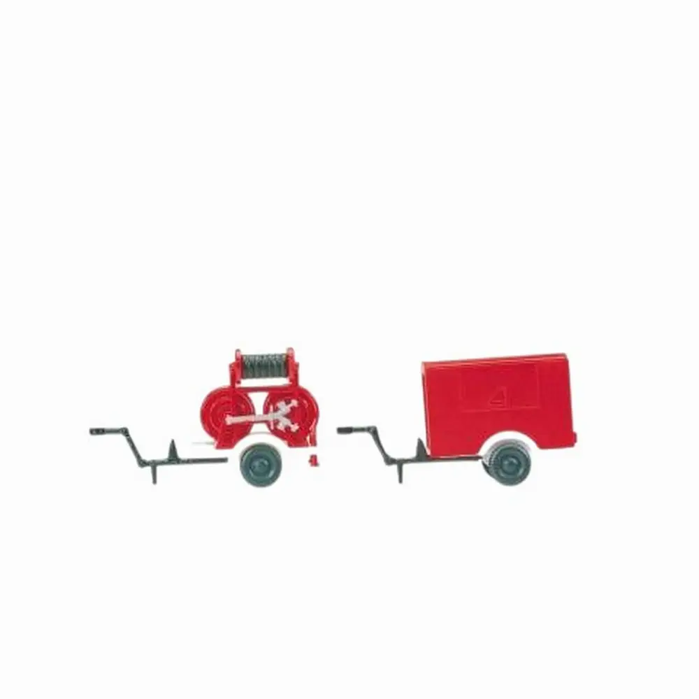 Remorque de pompier - Preiser 35010 - HO 1/87