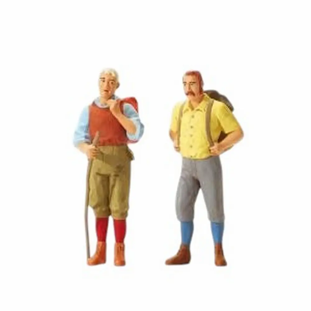 2 randonneurs debout - Preiser 44903 - G 1/22.5