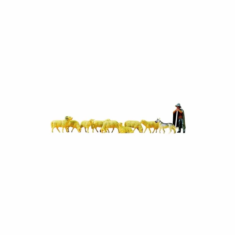 Berger avec moutons - Preiser 65325 - 0 1/43