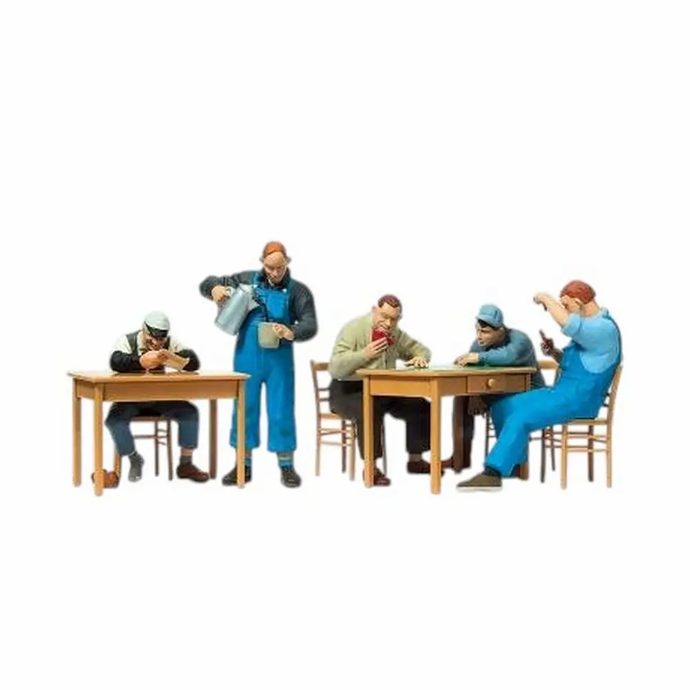Cheminots prenant un café - Preiser 65357 - O 1/43