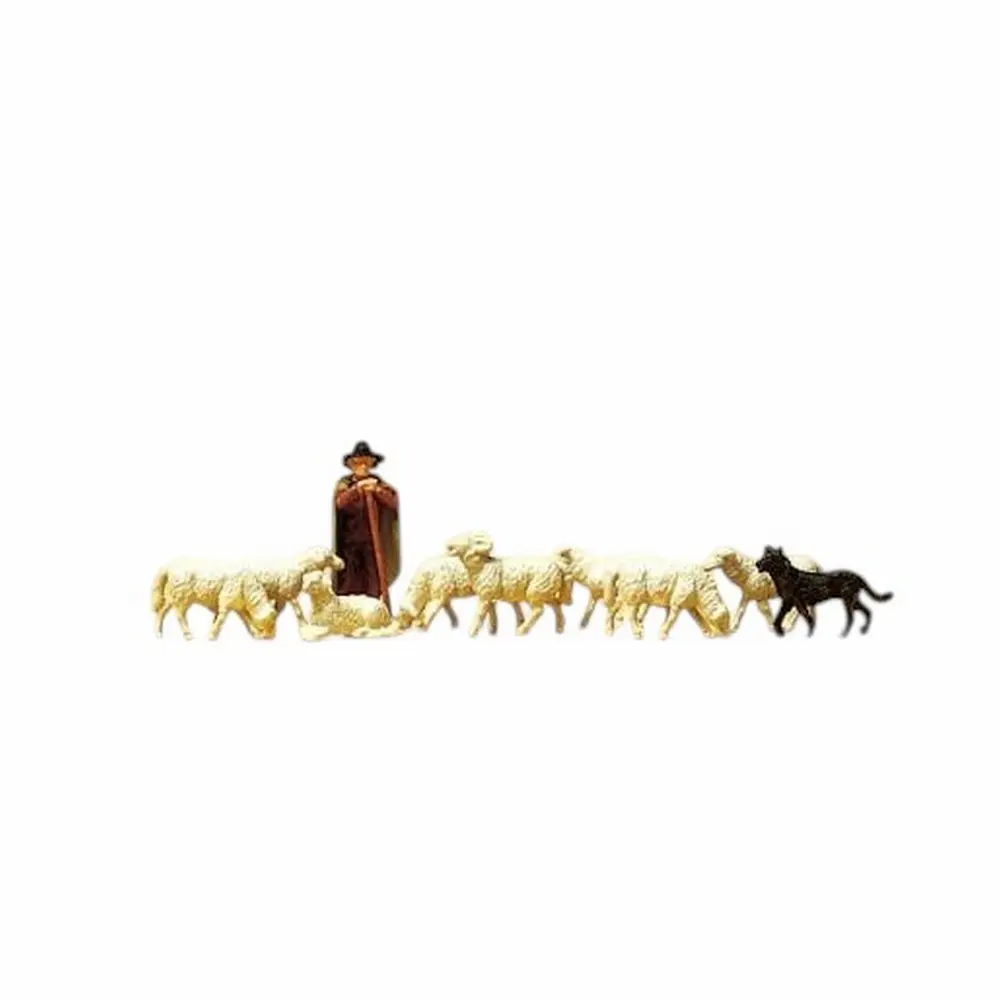 Berger avec moutons et chiens -Preiser 75020 - TT 1/120