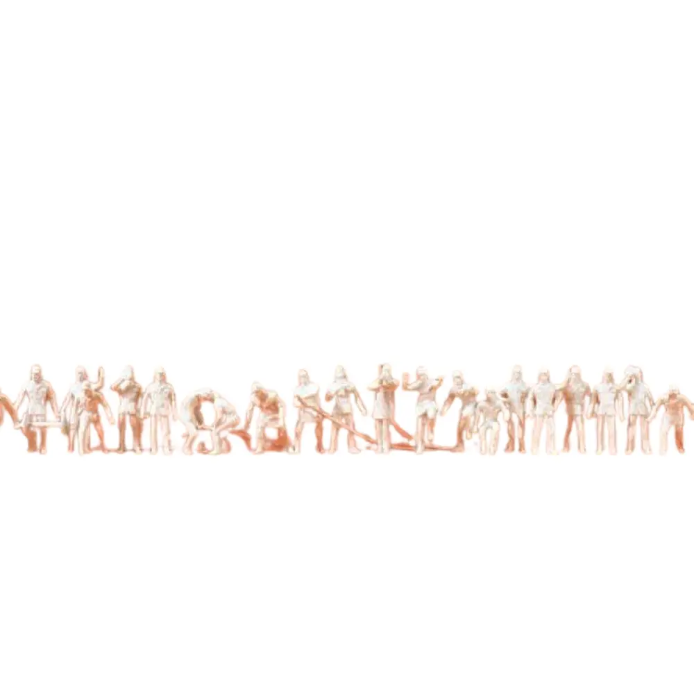 Pack de 40 Pompiers - A Peindre - Preiser 79005 - N: 1/160