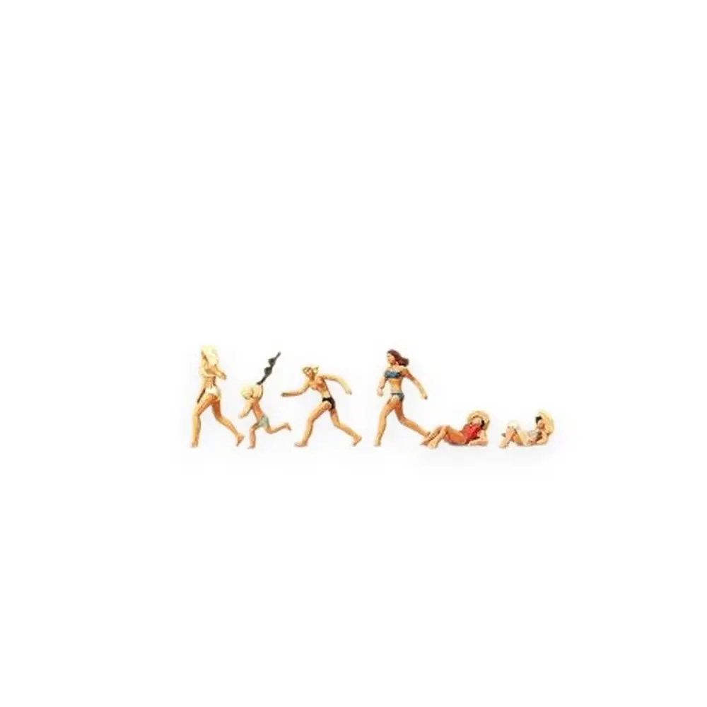 6 figurines à la plage - Preiser 79066 - N 1/160