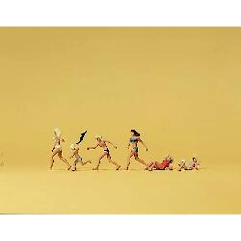 6 figurines à la plage - Preiser 79066 - N 1/160