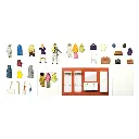 Un couple en train de s'habiller dans son dressing - PREISER 10658 - HO 1/87