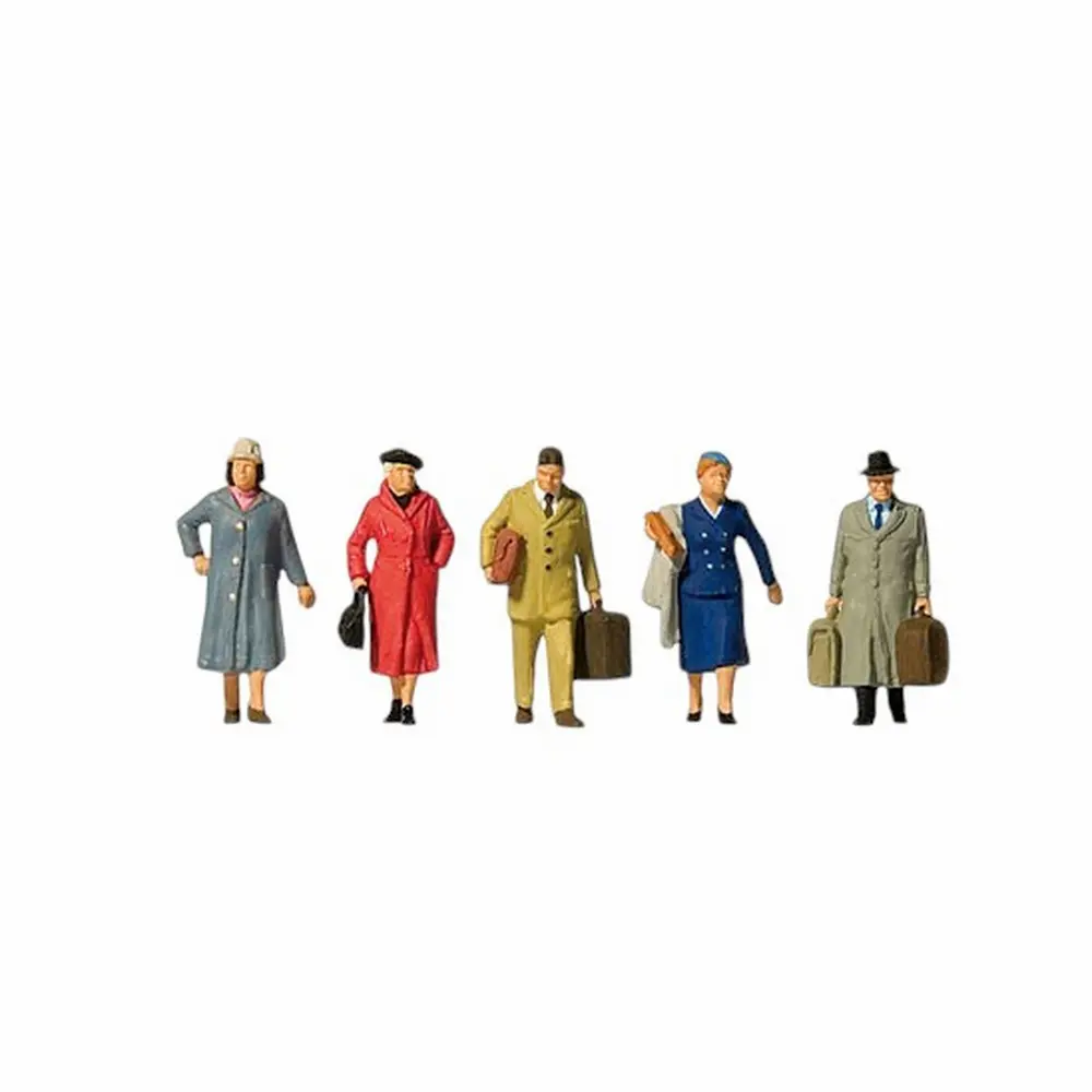 5 passagers - Preiser 10662 - HO 1/87 - EP. III