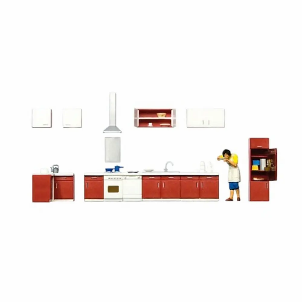 Femme au fourneau - Preiser 10646 - HO 1/87