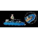 Pêcheur et bateau pneumatique PREISER 10687 - HO 1/87