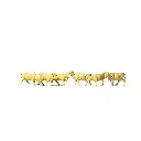 Lot de 6 vaches Brunes PREISER 79229 N 1/160