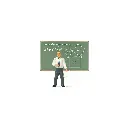 Un professeur avec feuille PREISER 29107 - HO 1/87