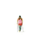 Femme en béquilles avec attèle genou PREISER 28216 - HO 1/87