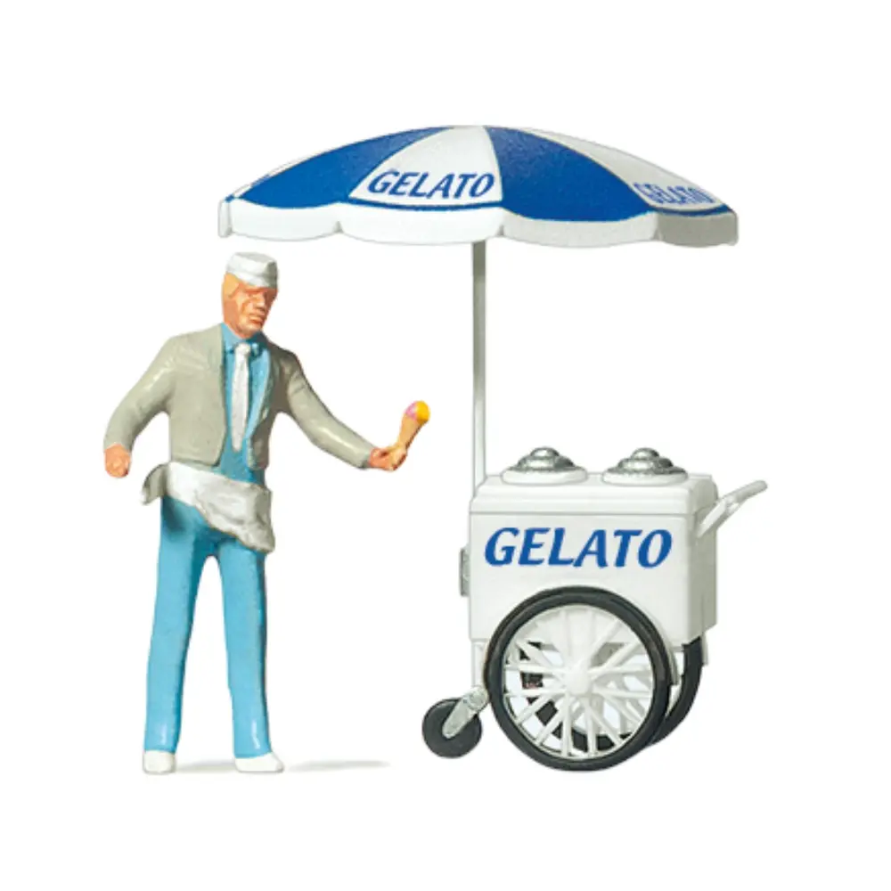 Figurine Marchand de glace ambulant PREISER 29116 - HO 1:87