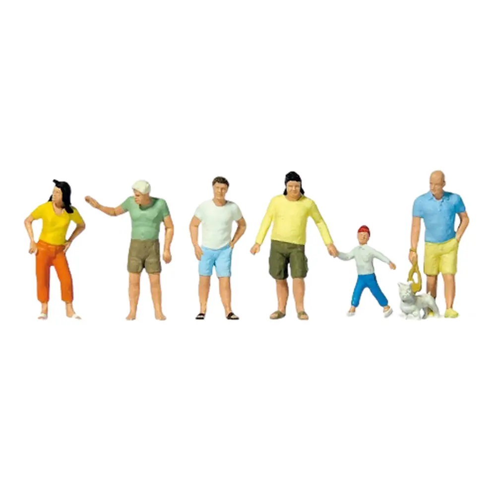 Passants en tenue d'été - Figurine - PREISER 10672 - Échelle HO 1/87