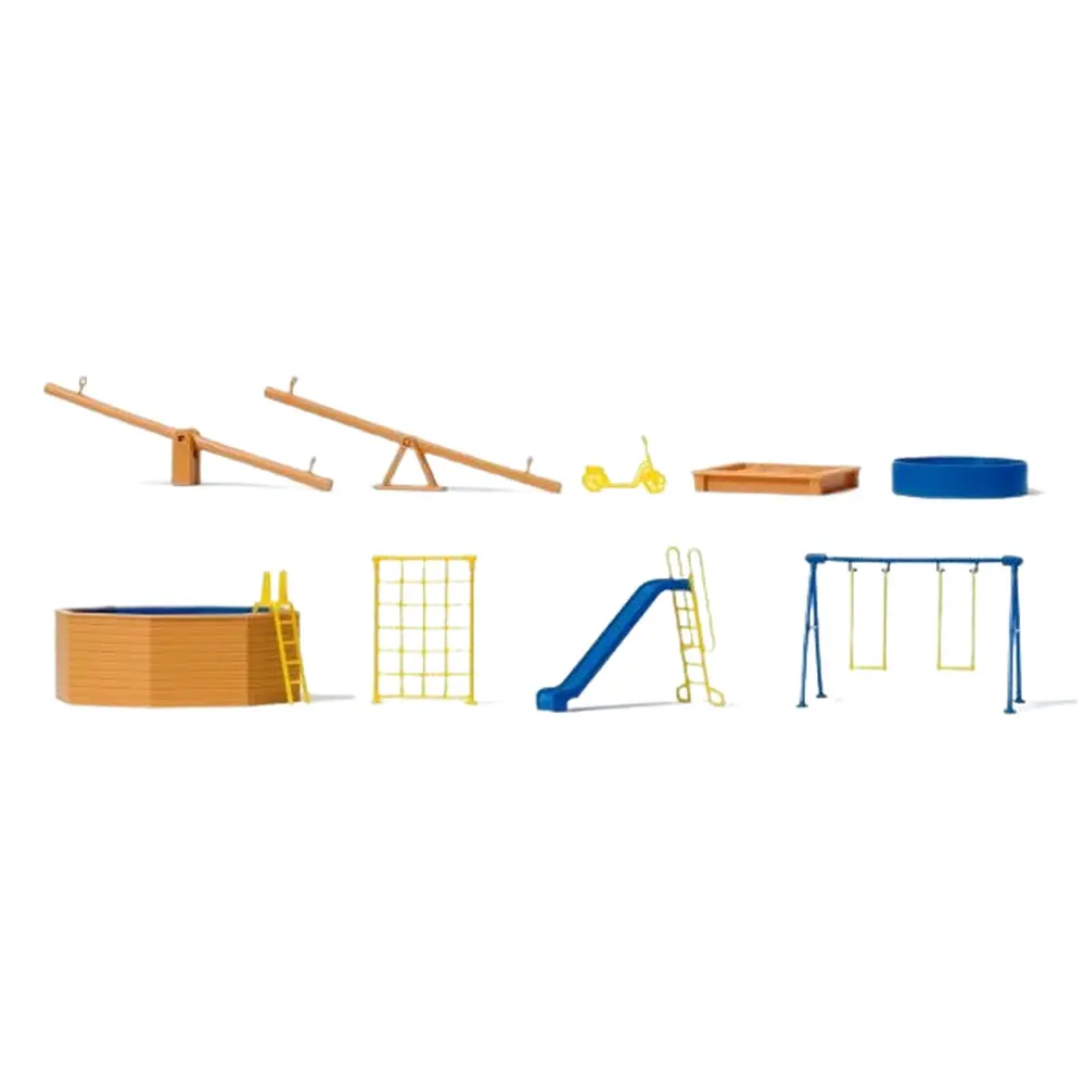 Equipement pour jeux d'extérieur - Preiser 17351 - HO 1/87
