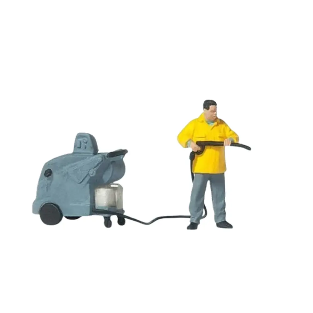 Homme avec nettoyeur haute pression - HO 1/87 - PREISER 28253