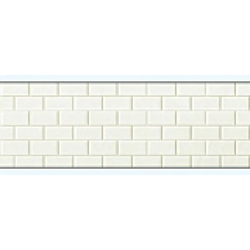 Lot de 3 Plaques - Carrelage Sol Carré Blanc - 95x95MM - Preiser 19605- HO 1/87