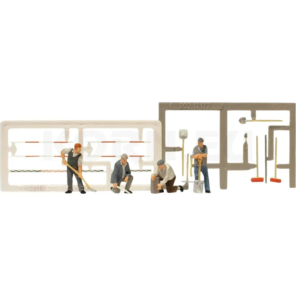 Agriculteurs et outils - Preiser 10780 - HO 1/87