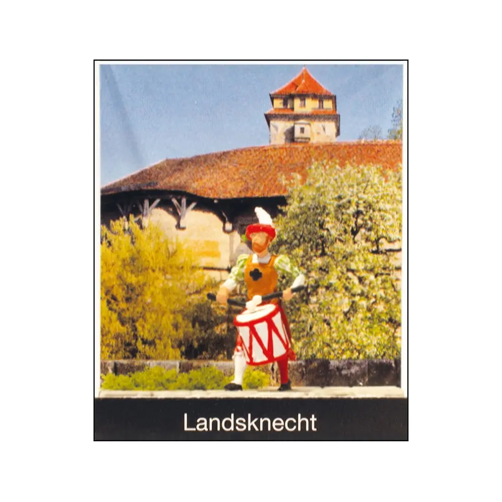 Landsknecht avec tambour - Preiser 99505 - HO 1/87