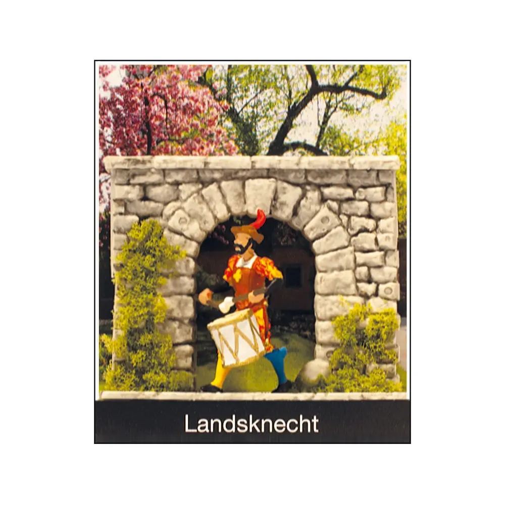 Landsknecht avec tambour - Preiser 99506 - HO 1/87