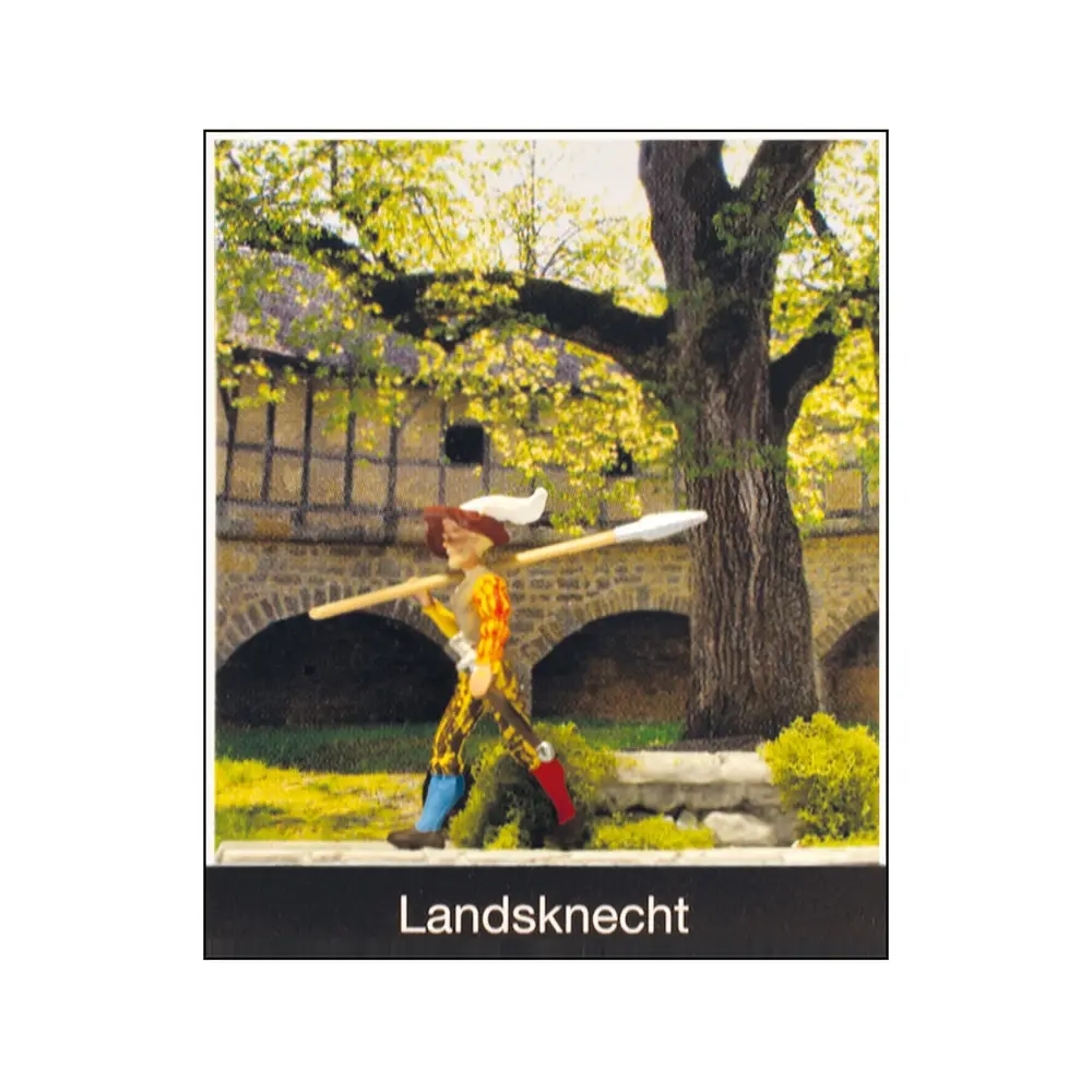 Landsknecht avec hallebarde - Preiser 99509 - HO 1/87
