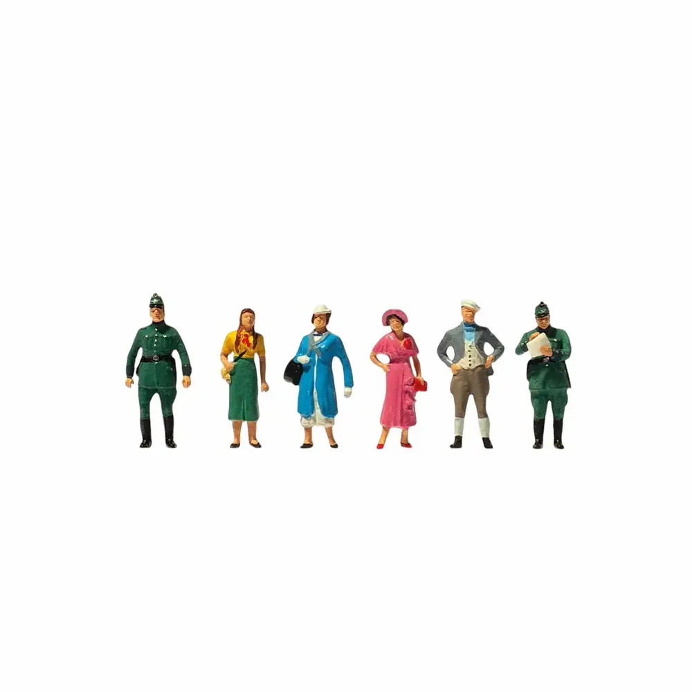 Passants et policiers - Preiser 12483 - HO 1/87
