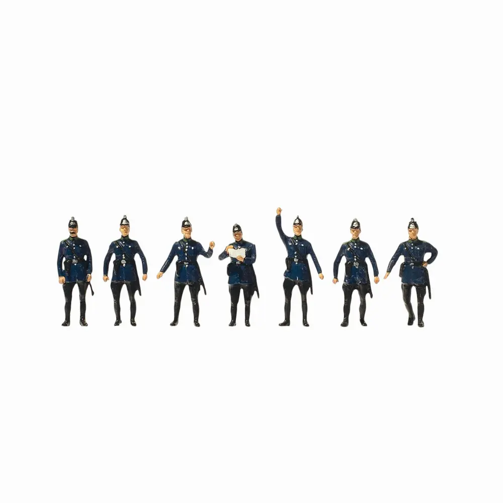 Police Prussienne, lot de 7 personnages - Preiser 12440 - HO 1/87