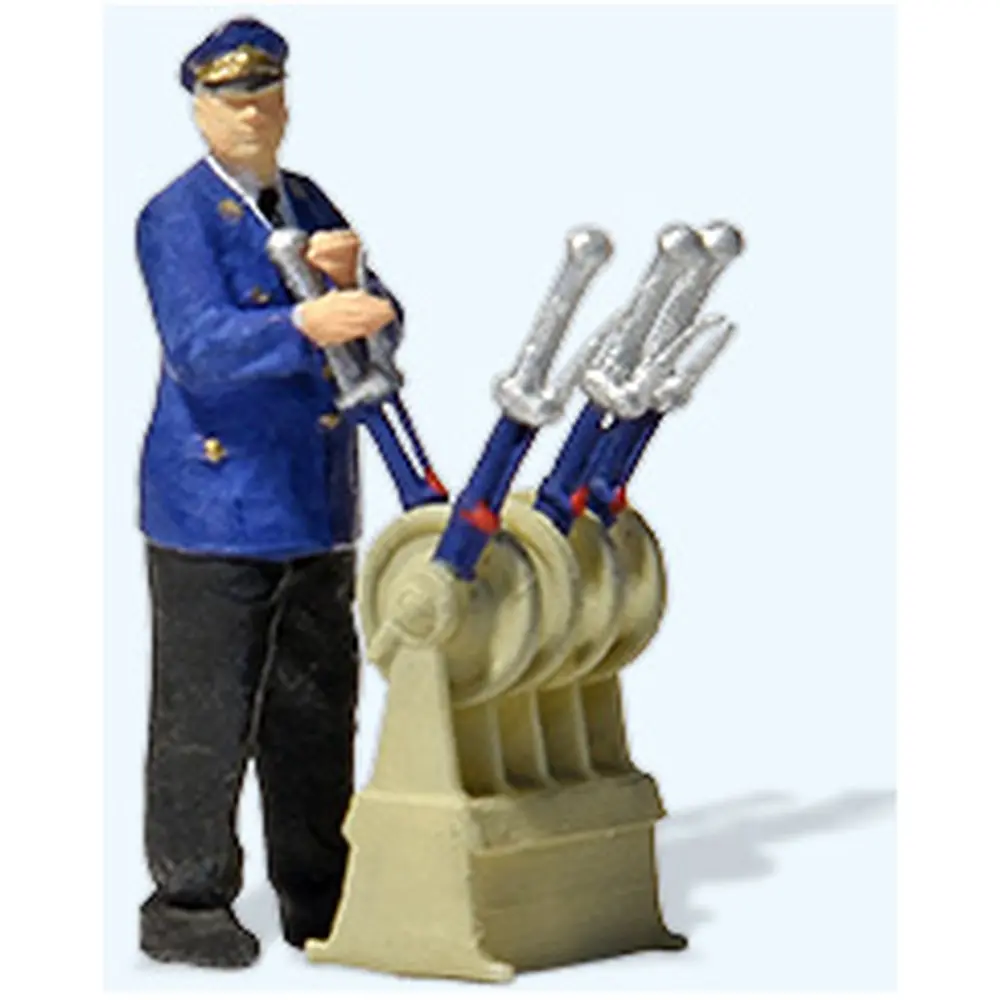 Ouvrier poste d'aiguillage - Preiser 28271 - HO 1/87