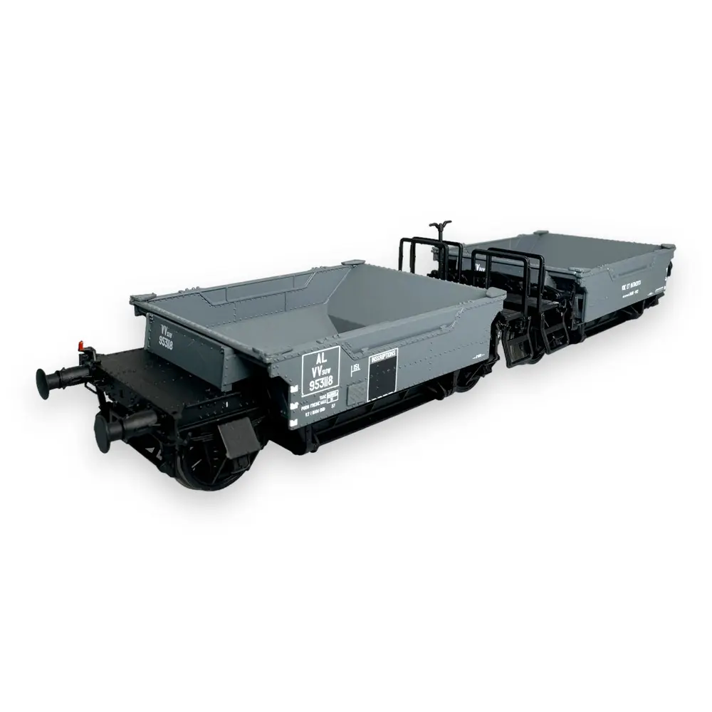 Couplage de Wagons à Ballast VVsuw 953118 - R37 43100 - HO 1/87 - AL - EP II