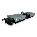 Couplage de Wagons à Ballast VVsuw 953118 - R37 43100 - HO 1/87 - AL - EP II