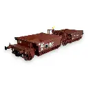 Couplage de Wagons à Ballast SVwf 964140 - R37 43107 - HO 1/87 - SNCF - EP III