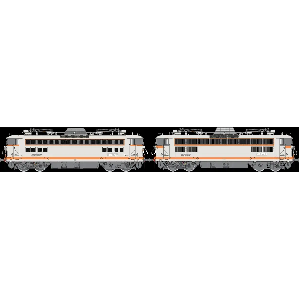 Couplage de Locomotives Électriques BB 408760 + BB 408784 - R37 HO 41080D - HO 1/87 - SNCF - EP V - Digital - DC