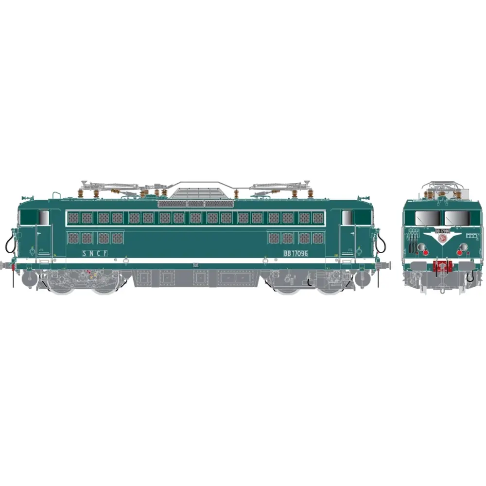 Locomotive Électrique BB 17096 - R37 HO 41084DS - HO 1/87 - SNCF - EP IV - DCC SON