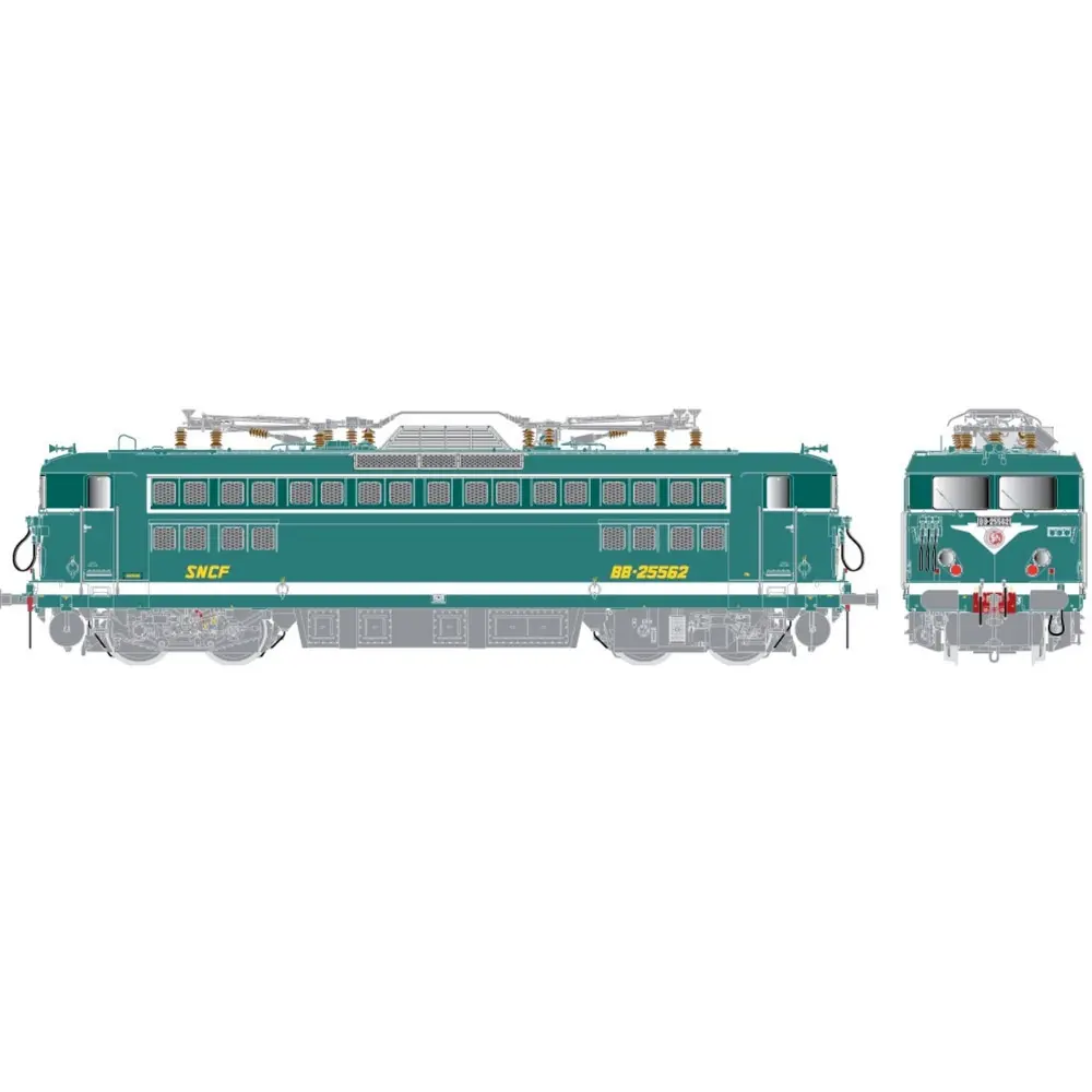 Locomotive Électrique BB 25562 - R37 HO 41086 - HO 1/87 - SNCF - EP IV - Analogique