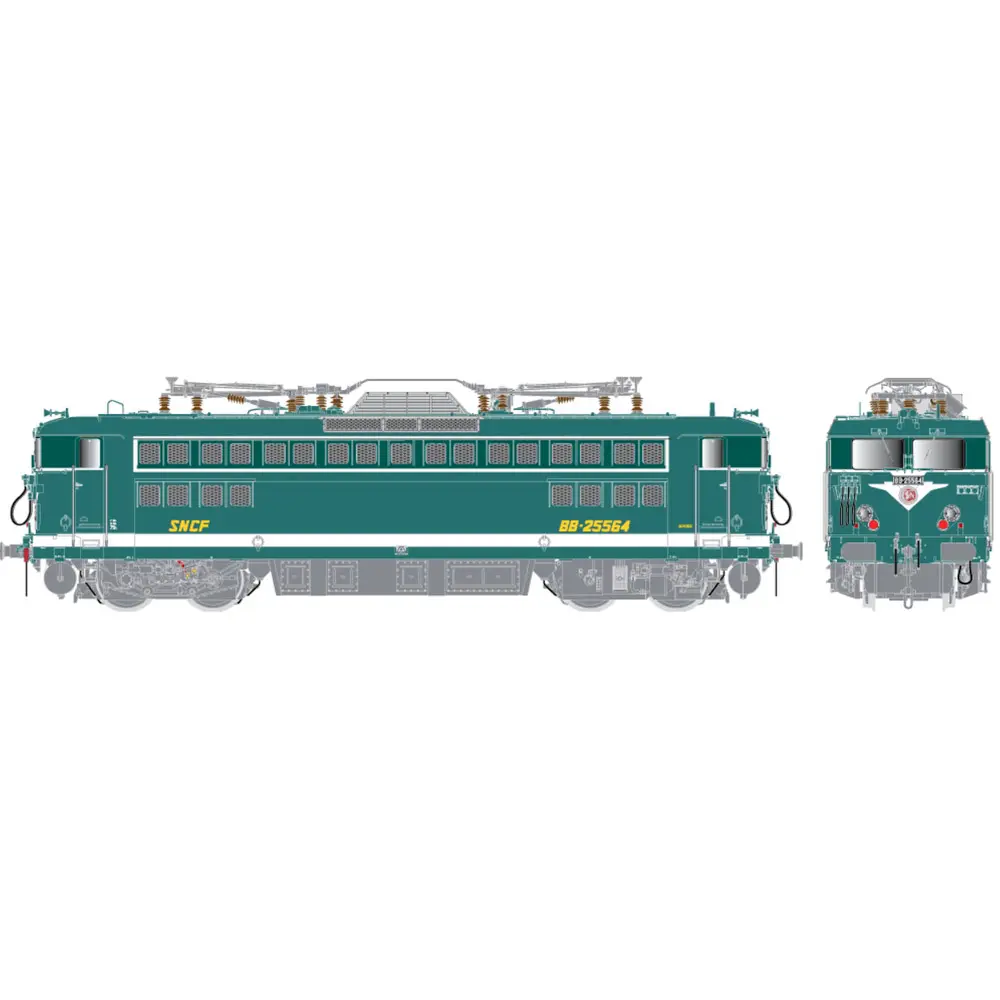 Locomotive Électrique BB 25564 - R37 HO 41087DS - HO 1/87 - SNCF - EP IV - DCC SON