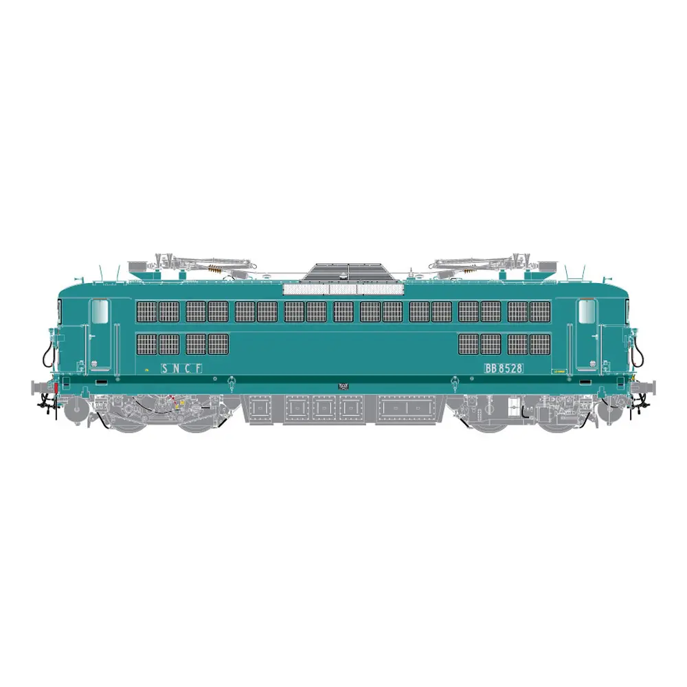 Locomotive Electrique BB 8528 - Dépôt Les Aubrais - SNCF - R37 HO41046DS - EP. III - HO 1/87 - DCC Sound