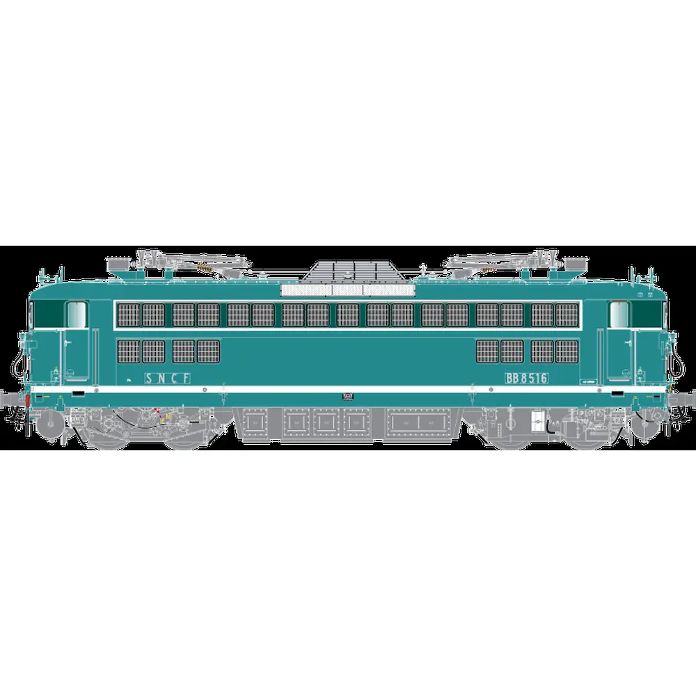 Locomotive électrique BB 8516 - R37 HO41047 - HO 1/87 - SNCF - Ep IV - Analogique - 2R