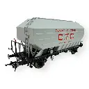 Wagon céréalier B. Richard CTC gris clair - Rail 43 433011/3 - O 1/43 - SNCF - Ep III - 2R