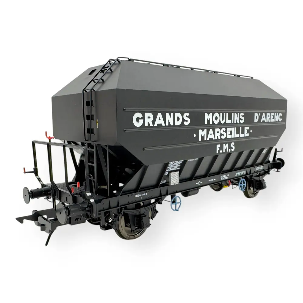 Wagon céréalier B. Richard Grand Moulins d'Arenc - Rail 43 433014 - O 1/43 - SNCF - Ep III - 2R