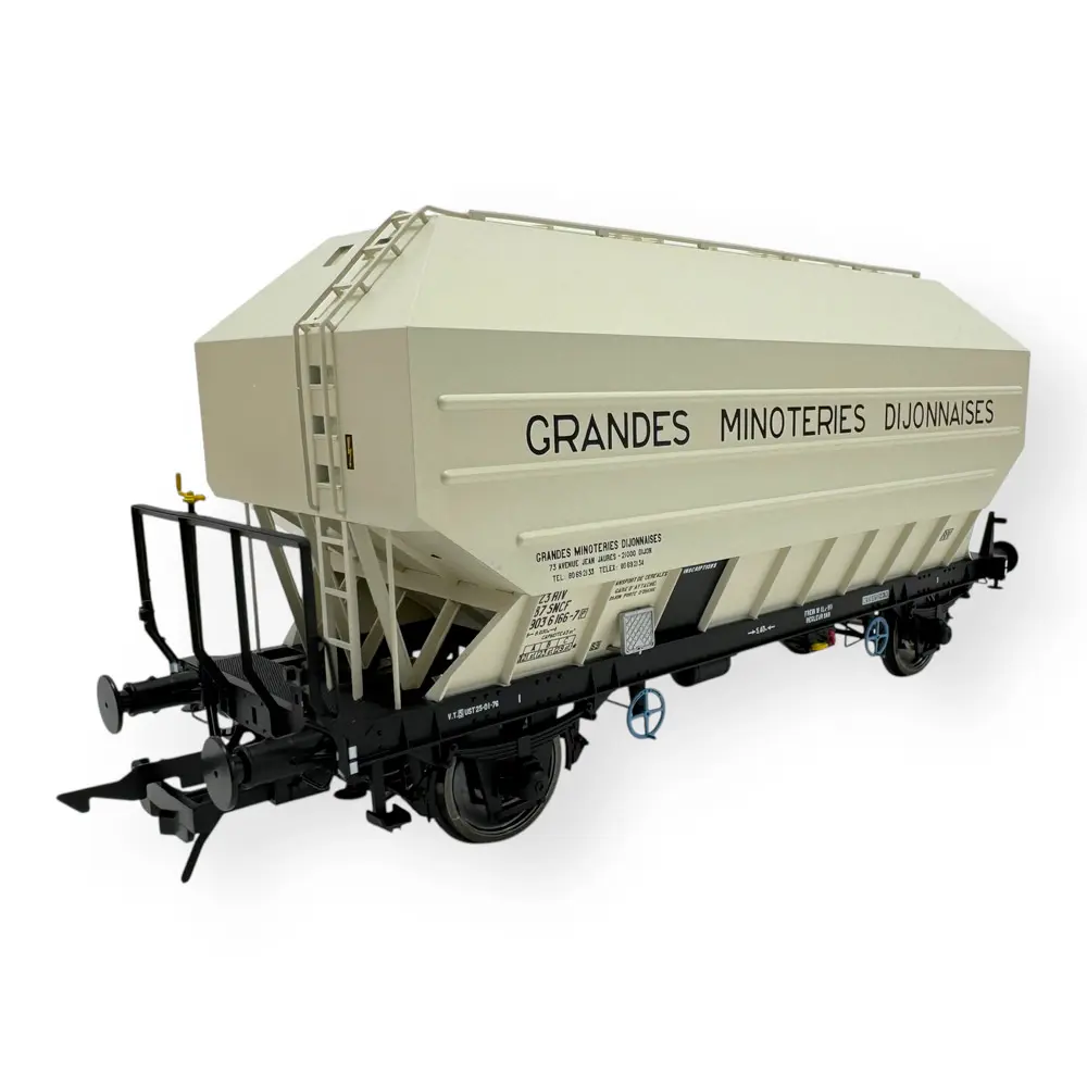 Wagon céréalier B. Richard Grandes Minoteries Dijonnaise - Rail 43 433015/4 - O 1/43 - SNCF - Ep IV - 2R