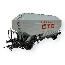 Wagon céréalier B. Richard CTC gris moyen - Rail 43 433021/4 - O 1/43 - SNCF - Ep IV - 2R