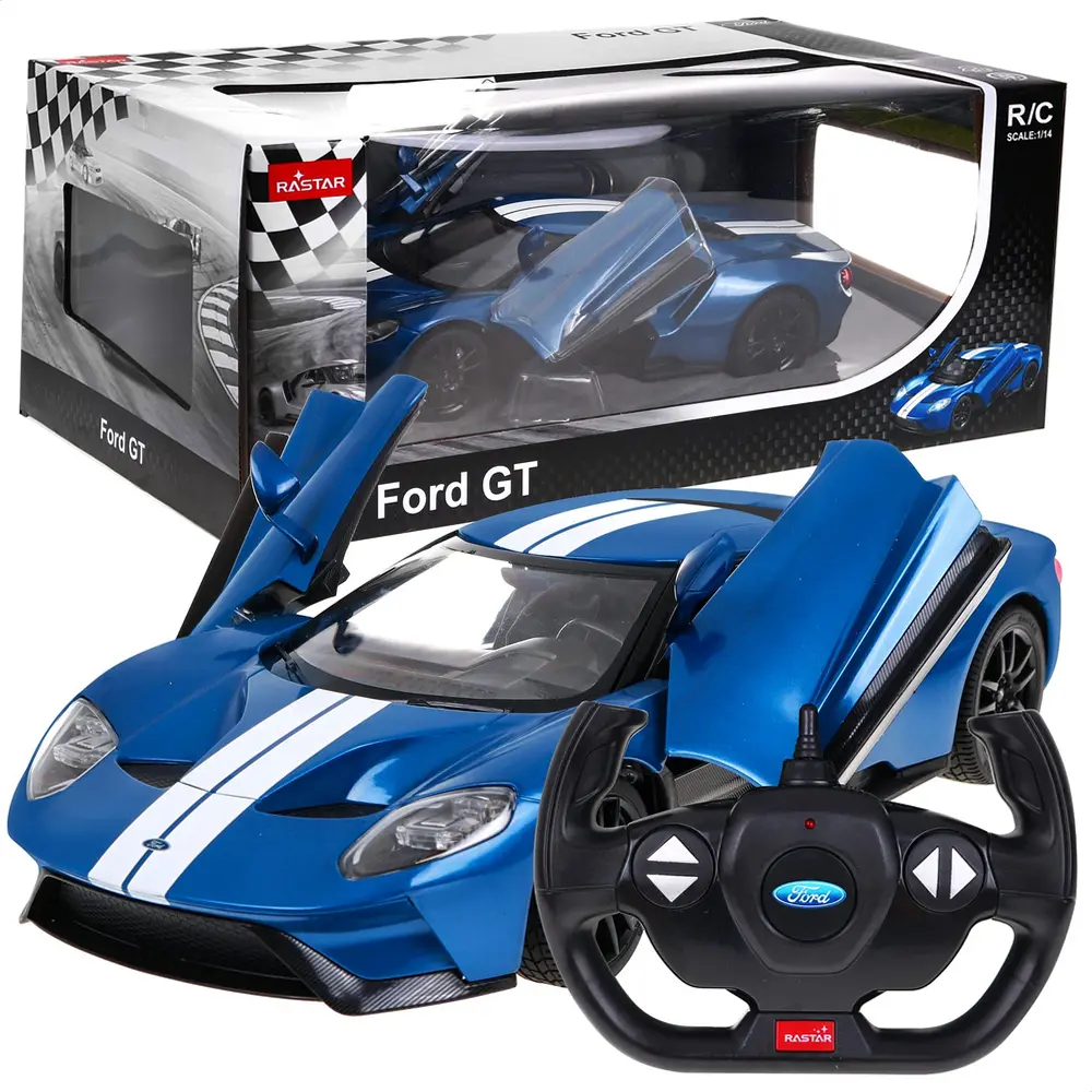 Ford GT bleue - Rastar 78100 - 1/14