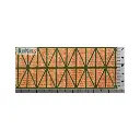 Plaque de décors Redutex 087EL223 - HO : 1/87 - Treillis de briques croisées