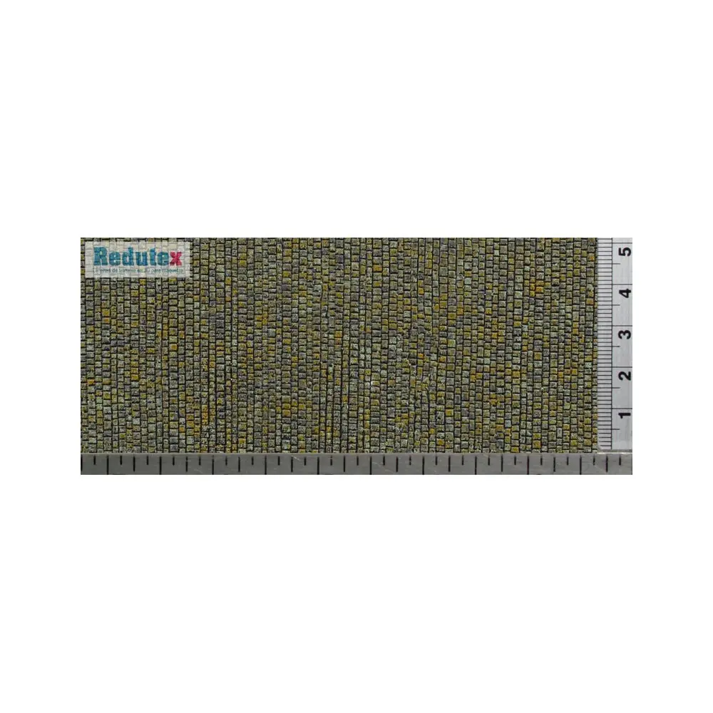Plaque de décors Redutex 120CF121 - HO 1/87 - Route de pierre polychrome