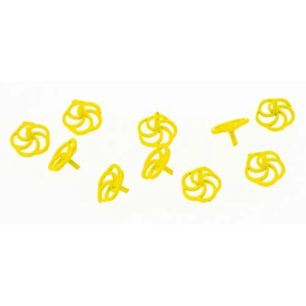 Sachet de 10 volants de freins jaunes pour wagons TP USA