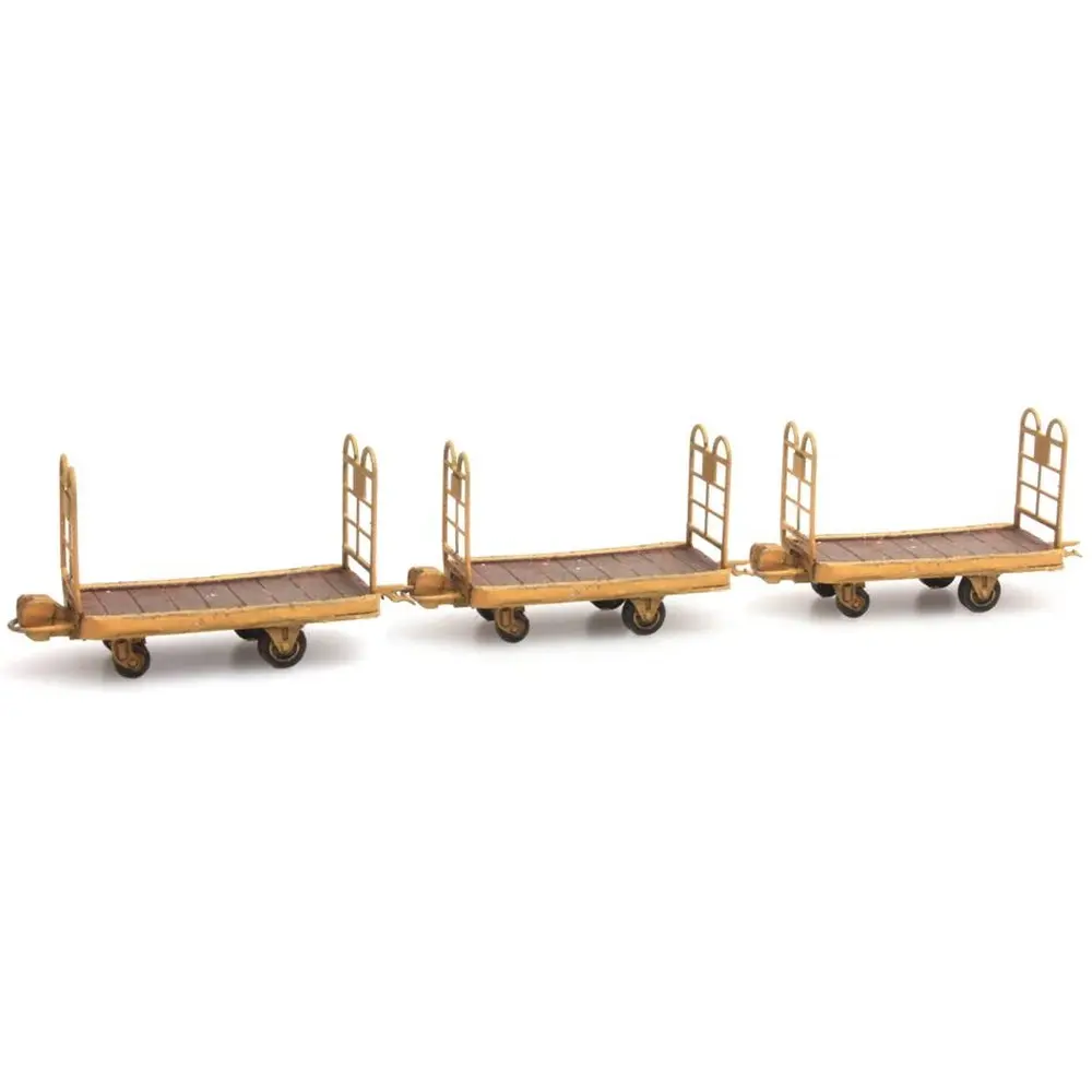 Coffret de trois chariots à bagages